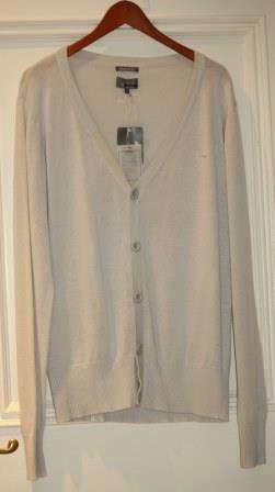 "URBAN" Mens Ramie Cotton Cardigan - Size: Large