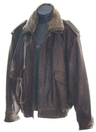 Italian Genuine Leather Aviator Jacket - Size: XLarge