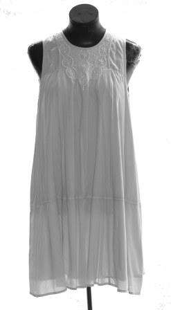 URBAN - Grey Embroidered Tunic Dress - Size: Medium