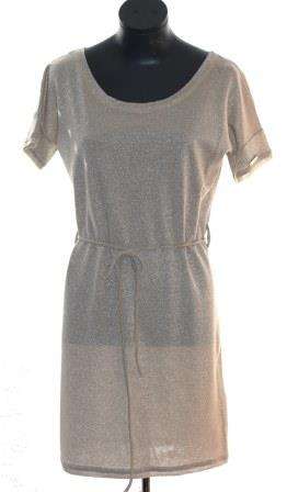 JENNI BUTTON Gold Lurex Dress - Size: 34