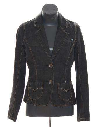 FOX Collection Blazer Style Denim Jacket - Size: Small