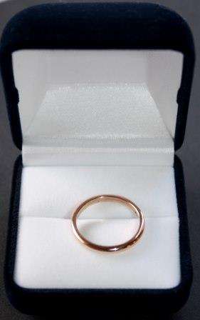 9ct Rose Gold Wedding Band - Handmade