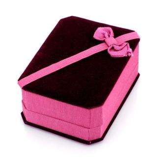 Dark Red Pendant/Necklace Velvet Box