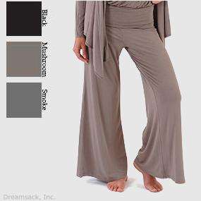 Fold Over Waist Wide Leg Pants