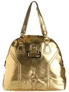 Authentic Guess Large Gold Satchel