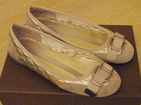 Enzo Angiolini Designer Gold Pumps - Size 5 - 38uk
