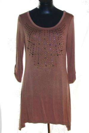 Studded Handkerchief Drape Tunic - 32/34