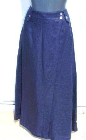 HILTON WEINER Maxi Linen Wrap Skirt - [Size: XS]