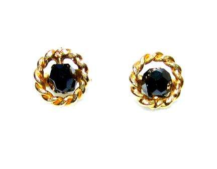 18ct Solid Gold Mangalsutra Stud Earrings