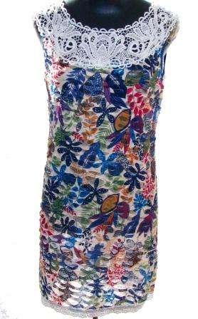 Vibrant Wildly Printed Tunic/Dress - Size: 32/34