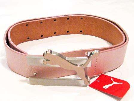 Authentic Puma Genuine Leather  Logo Belt - Size: Medium