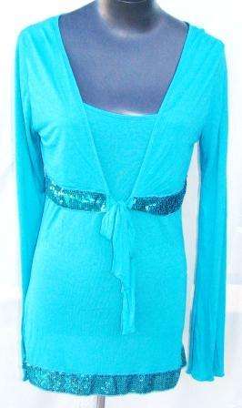 Imported Sequine Tank with Matching Bolero Set - Size: 34