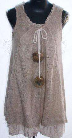 Layered Knit Tunic - Size: 34