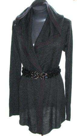 URBAN - Long Cozy Hooded Cardigan - Size: Medium
