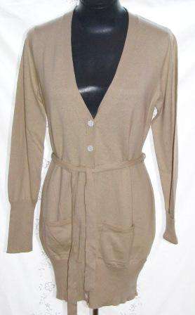 JENNI BUTTON - Belted Cardigan - Size: 36