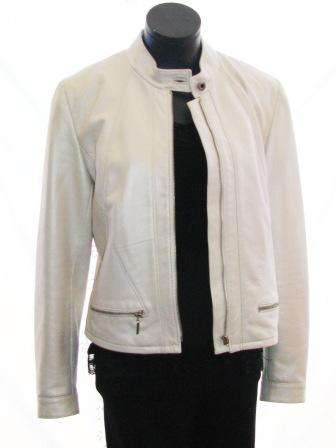 JENNI BUTTON - Genuine Leather Biker Jacket