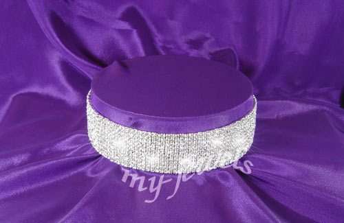 7-Row Genuine Austrian Crystal Choker Necklace