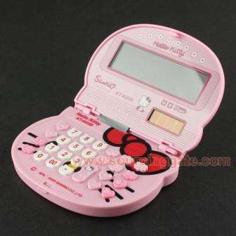 Lovely Hello Kitty 12 Digits Folded Solar Electronic Calculator
