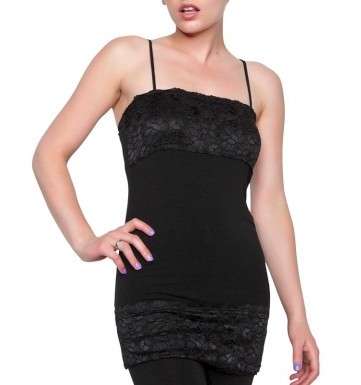 Fabulous Longer Length Lace Camisole Top - Size: 36