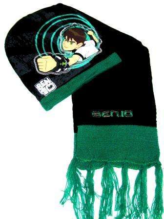 Ben 10 Scarf & Beanie Set - 3 Colours to choose from!