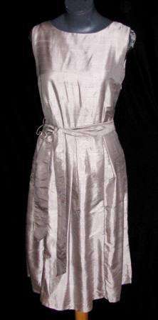 HILTON WEINER - 100% Raw Silk Dress - Size: 34