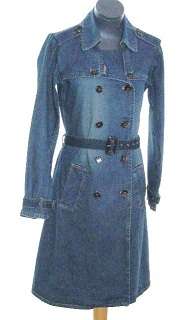 Imported Sample - Denim Trench Coat - Size: 34
