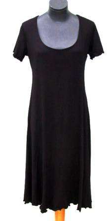 NUCLEUS Designer Short Sleeve Column Dress - Size: 34