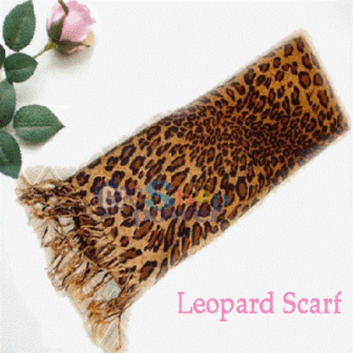 Leopard Print Scarf / Shawl / Wrap