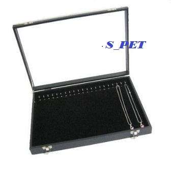 Glass-Top Necklace/Bracelet/Chain Display Case