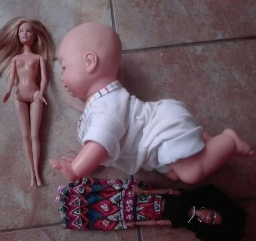 Crawling baby