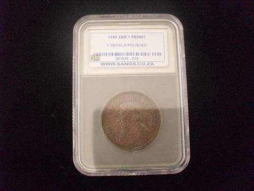 CRAZY R1 START 1898 ZAR POLISHED PENNY