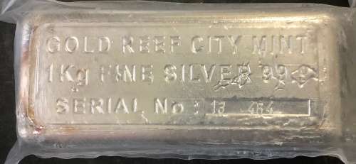 1 kg solid silver bars