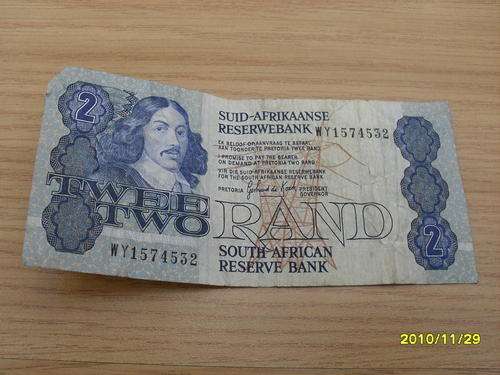 TWO RAND BANKNOTE G.DE KOCK