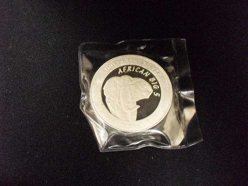 5 OUNCE FINE SILVER ELEPHANT MEDALLION