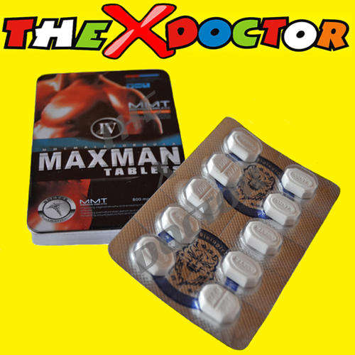 Max Man IV - Ultra Male Erection Tablets - 10 Tablets 800mg