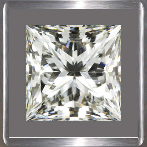 Simulated Diamond White 2.71ct Square Cut, Sparkling !