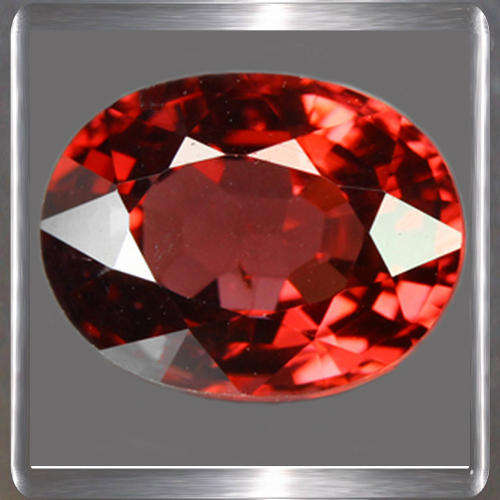 Natural Rhodolite Garnet Pink/Red 1.92ct Oval Cut, Fabulous Gemstone