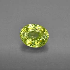 BRILLIANT LIME GREEN PERIDOT   .689CT