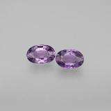 DEEP VIOLET SAPPHIRE PAIR  1.68 CT