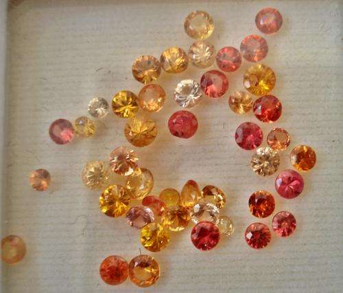 DELIGHTFUL  LOT SAPPHIRE ROUNDS APPROX 40-  4.18CT
