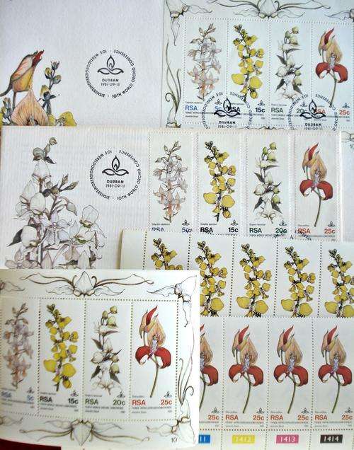 WILD ORCHID CONFERENCE -11TH SEPT 1981 SET OF FDC,MINI SHEETS ETC