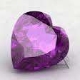 MAGNIFICENT NATURAL PURPLE HEART SHAPED AMETHYST  3.60 CT