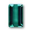 BEAUTIFUL GREEN- BLUE  TOURMALINE - 1.07 CT - EMERALD CUT