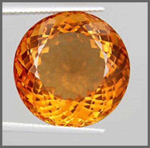 MAGNIFICENT   ROUND CITRINE- BRAZIL  11.58 ct