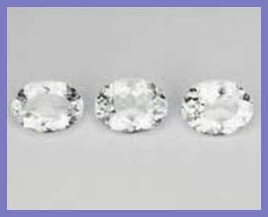 LOVELY  OVAL GOSHENITES   (3)  OVAL  2.76 CT