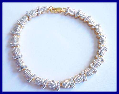 GORGEOUS SOLID 0.925 STERLING SILVER BRACELET WITH 160 DIAMONDS 0.928 CT