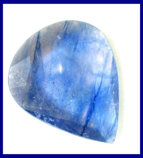 STUNNING NATURAL   BLUE SAPPHIRE 4.92CT DOUBLE FACET
