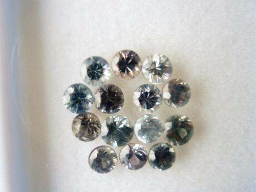 BEAUTIFUL  TEAL SAPPHIRES  - ROUND   1.51 CT
