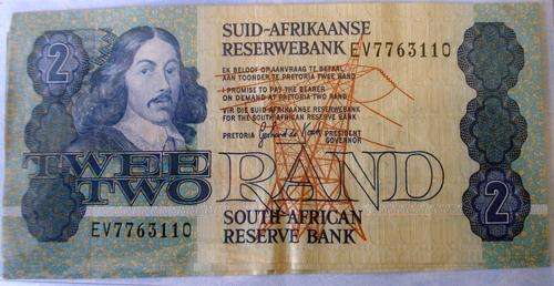 SOUTH AFRICAN R2 BANKNOTES   3 NOTES - GERHARD DE KOCK 1983/89
