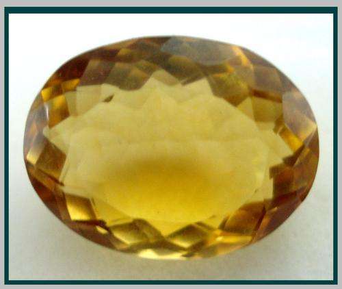 BEAUTIFUL  GOLDEN CITRINE  OVAL  FACET   22.35 CT